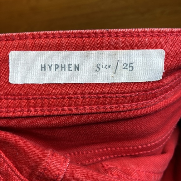 Anthropologie Red Jean Shorts - Picture 13 of 14